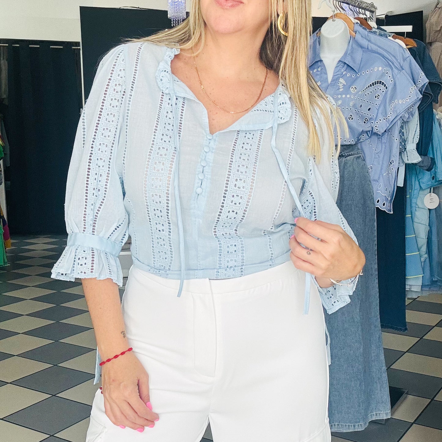 Light Blue Blouse