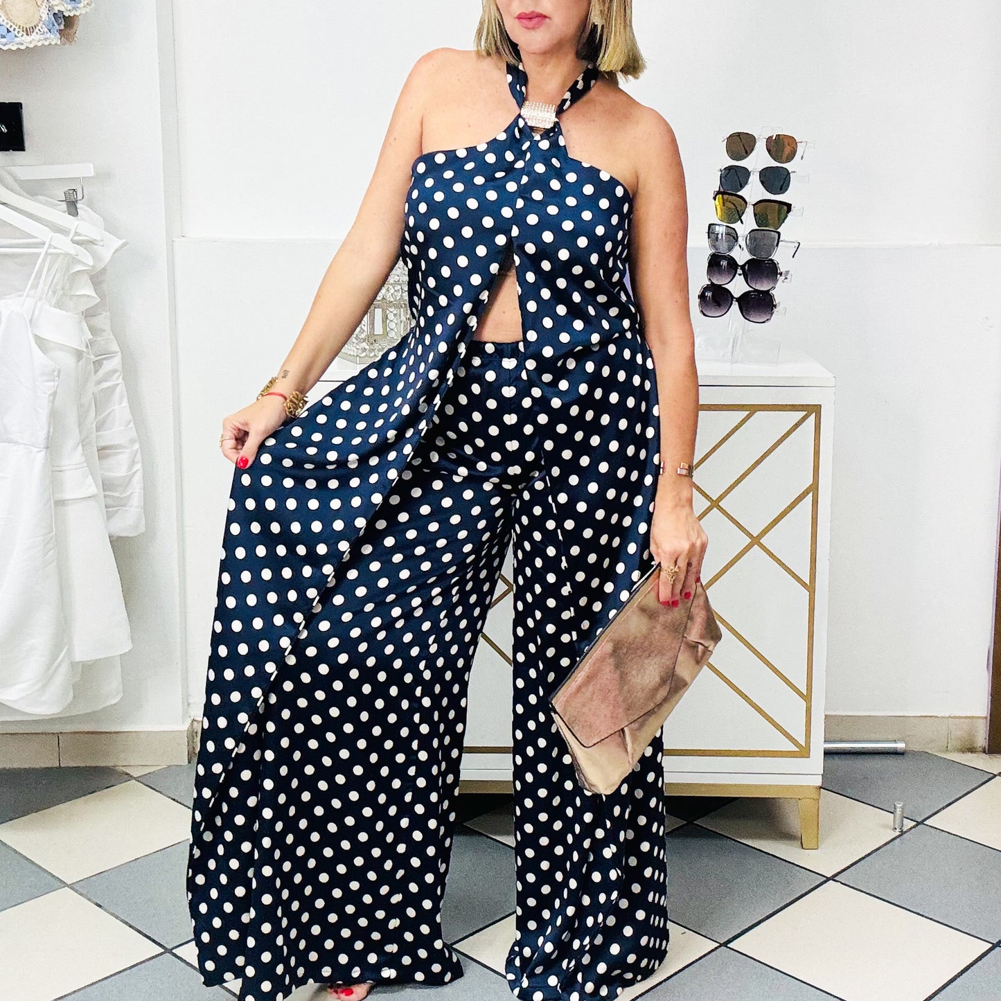 Polka Dots Blue Set