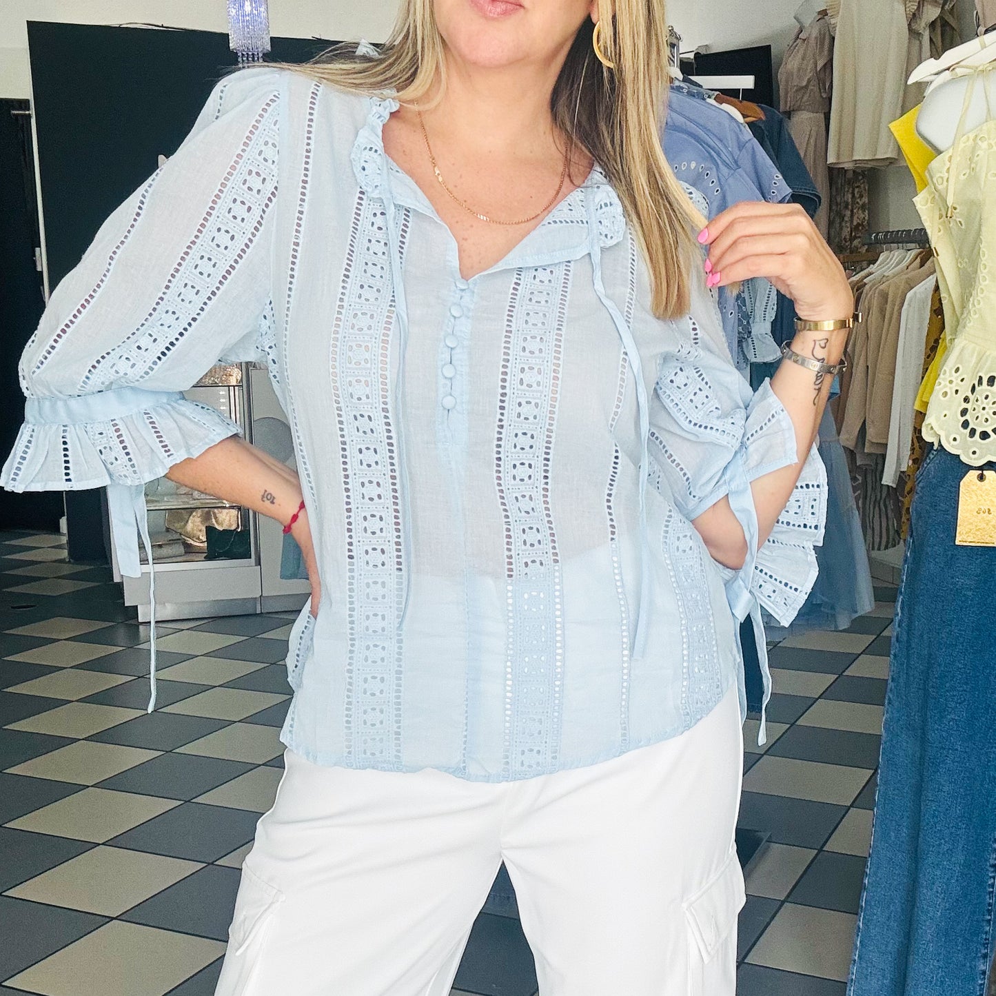 Light Blue Blouse