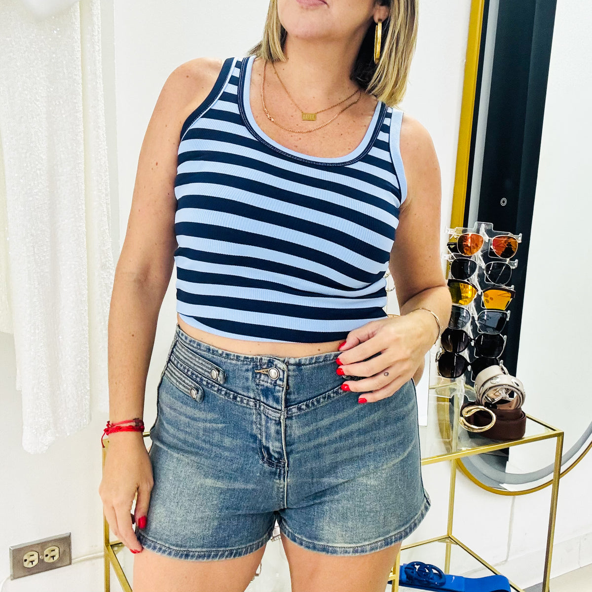 Denim Napoleon Short