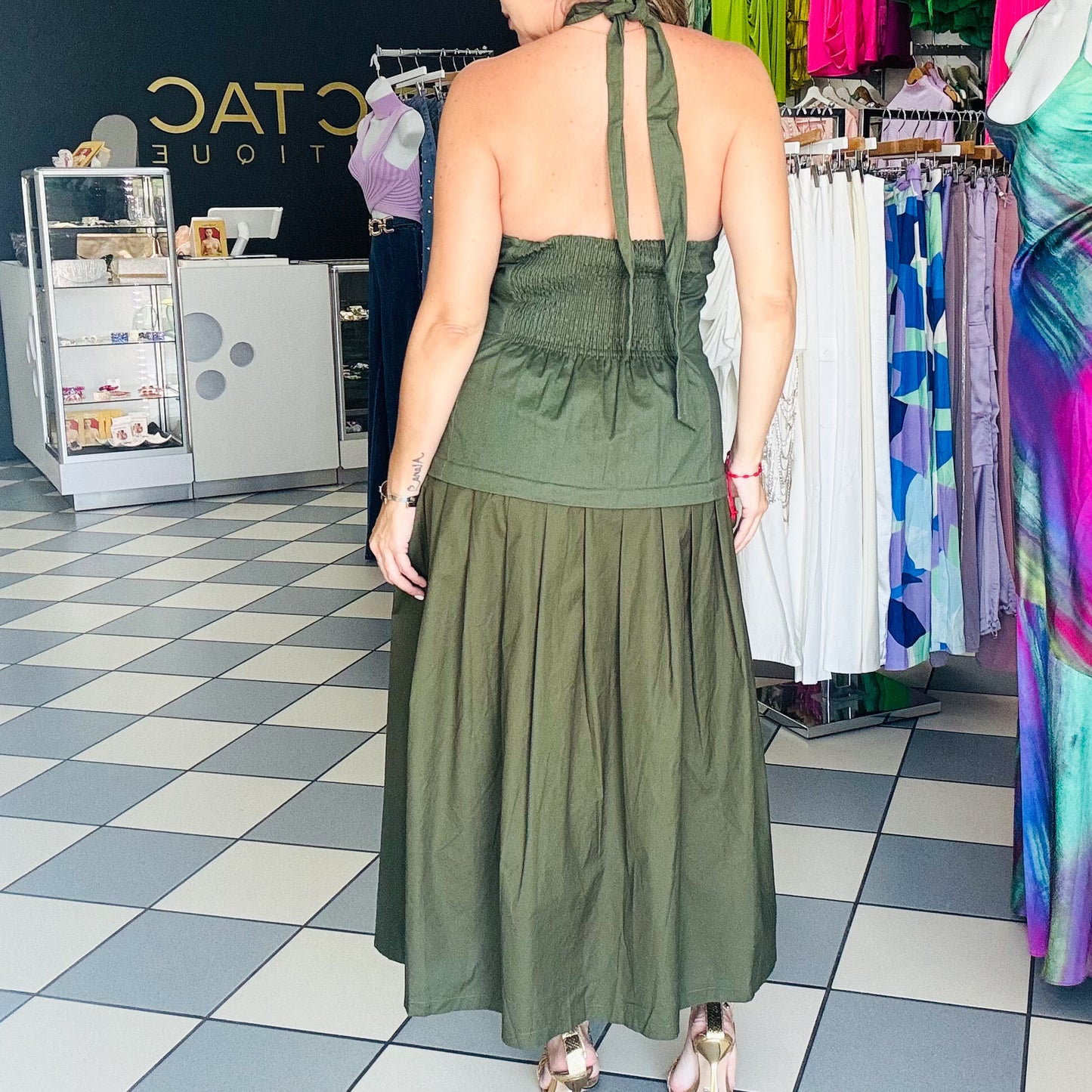 Olive Midi Dress