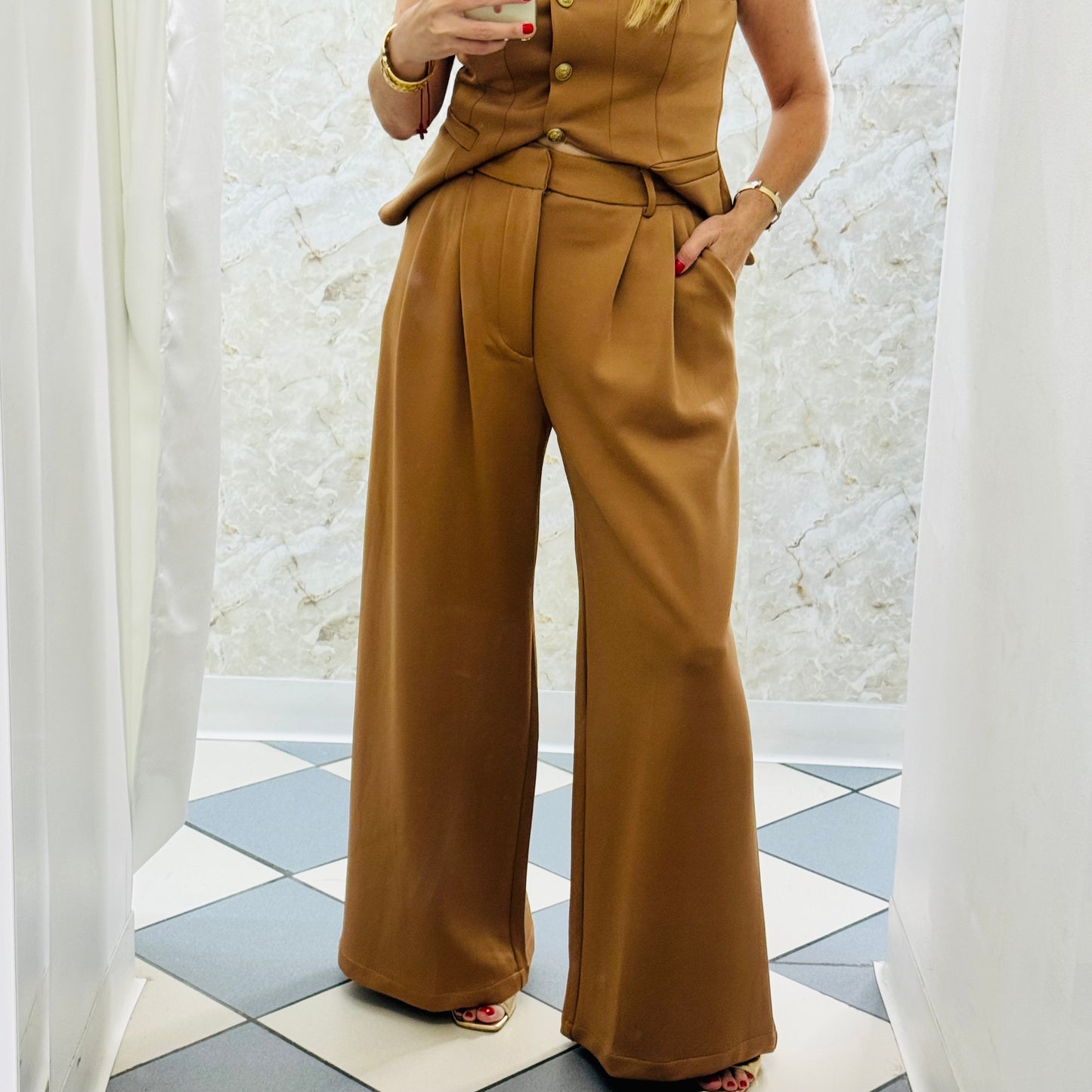 Camel Baggy Pant