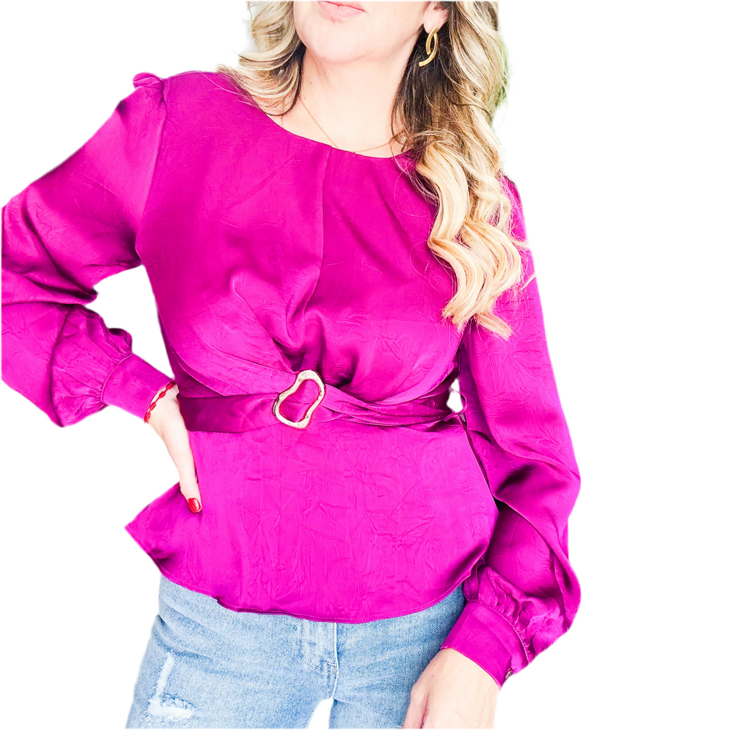 Magenta Blouse
