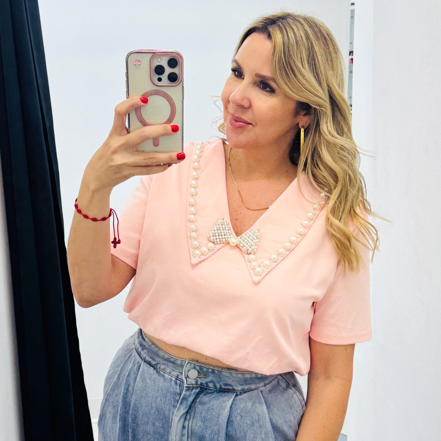 Pink top