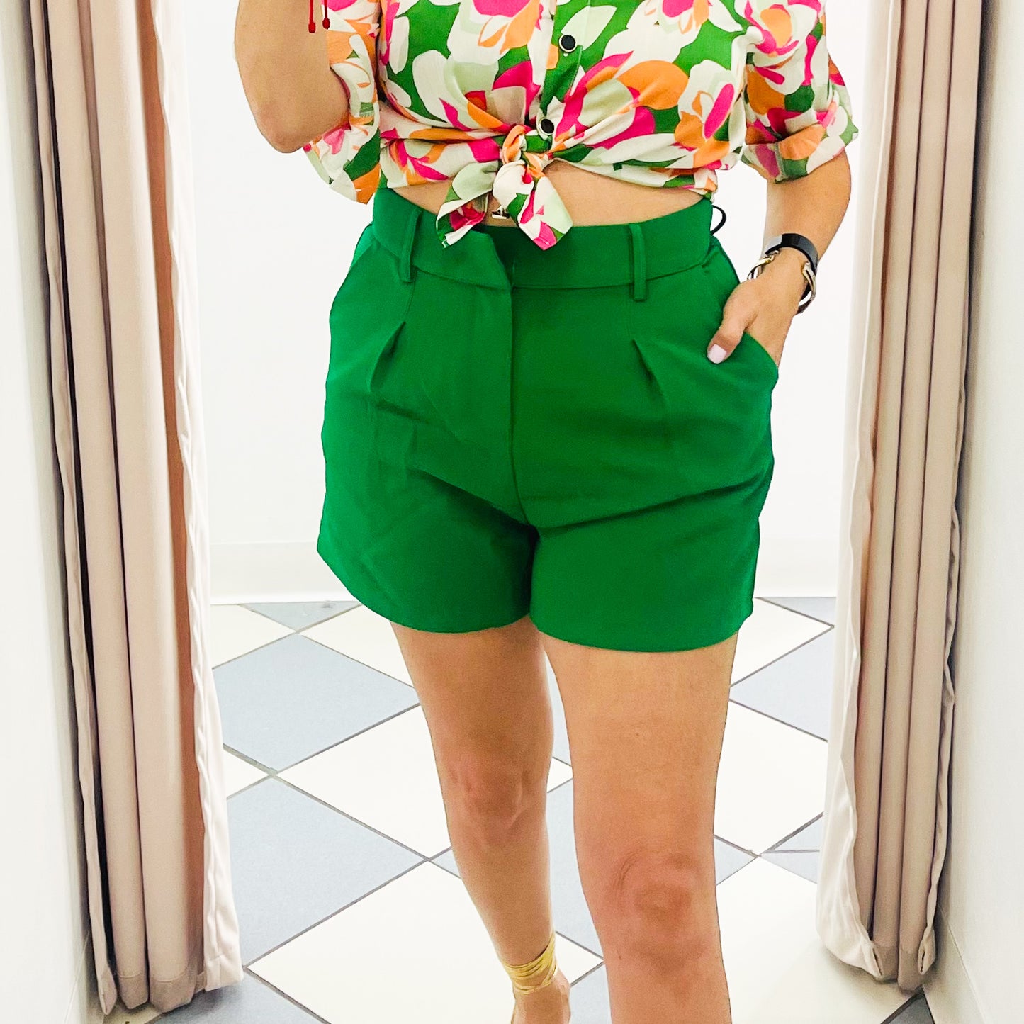 Green pant
