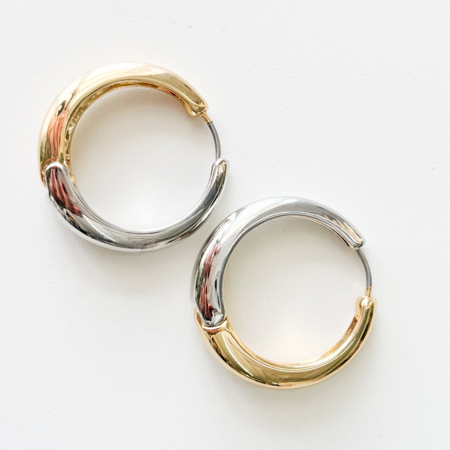 Double Tone Hoops