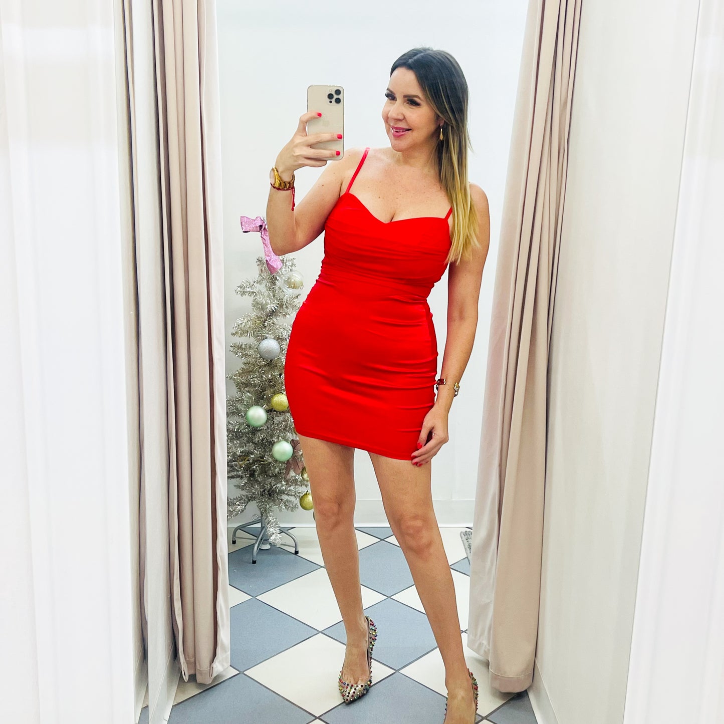 Red dress