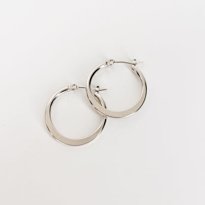 Everyday Silver Hoops