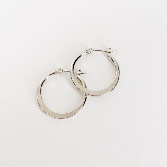 Everyday Silver Hoops