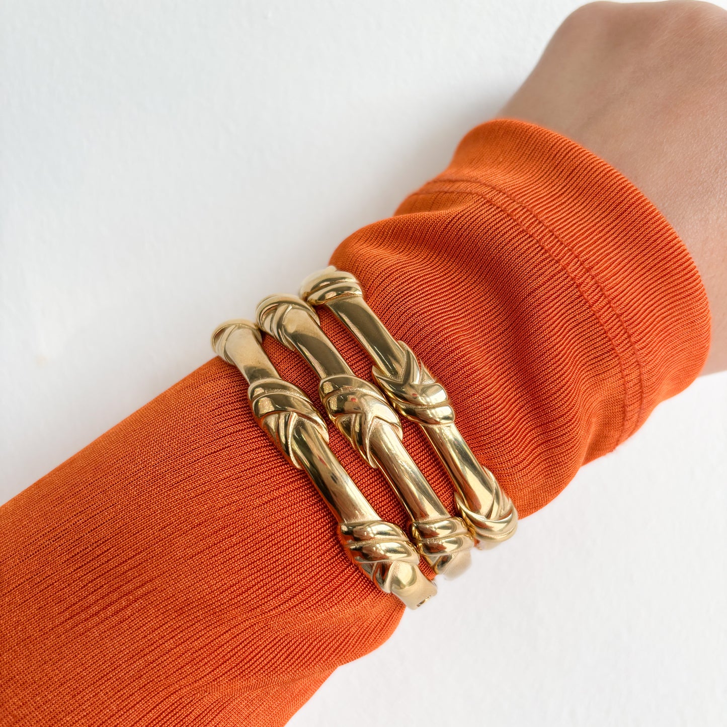 Braid Gold Bangle