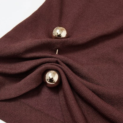 Mocha Ruched Top