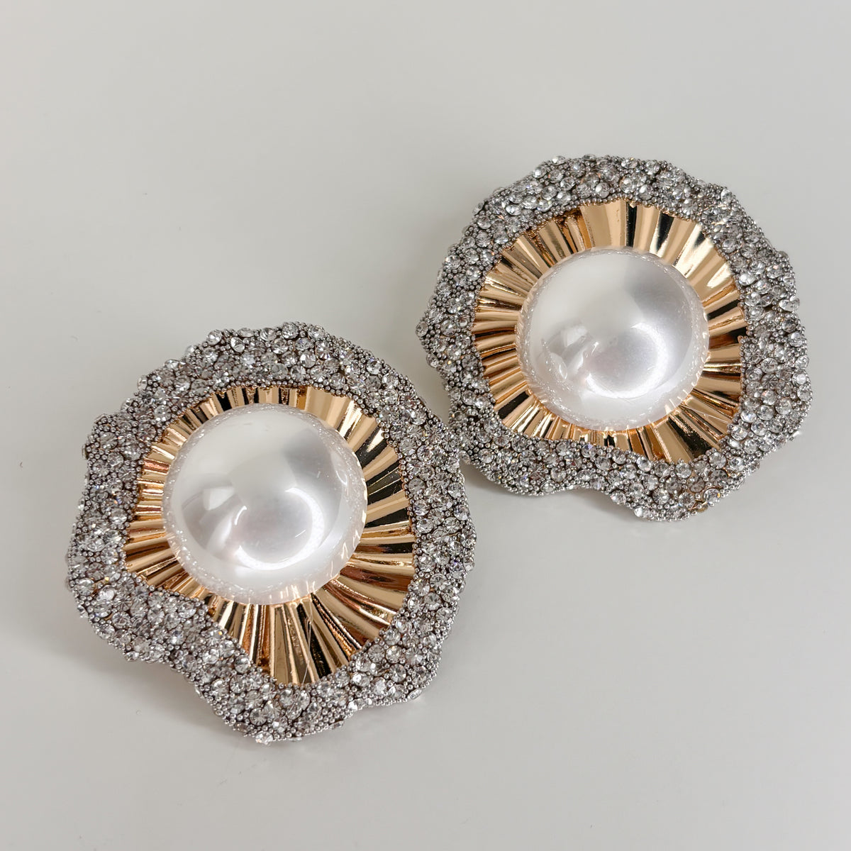 Statement Two Tone Earrings