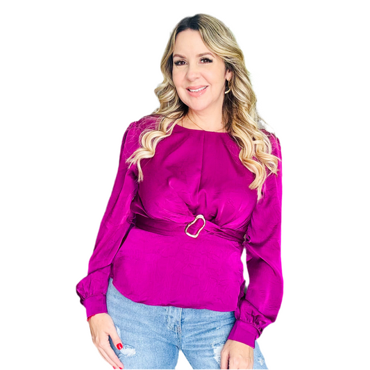 Magenta Blouse