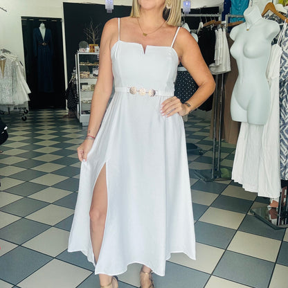 White Midi Dress