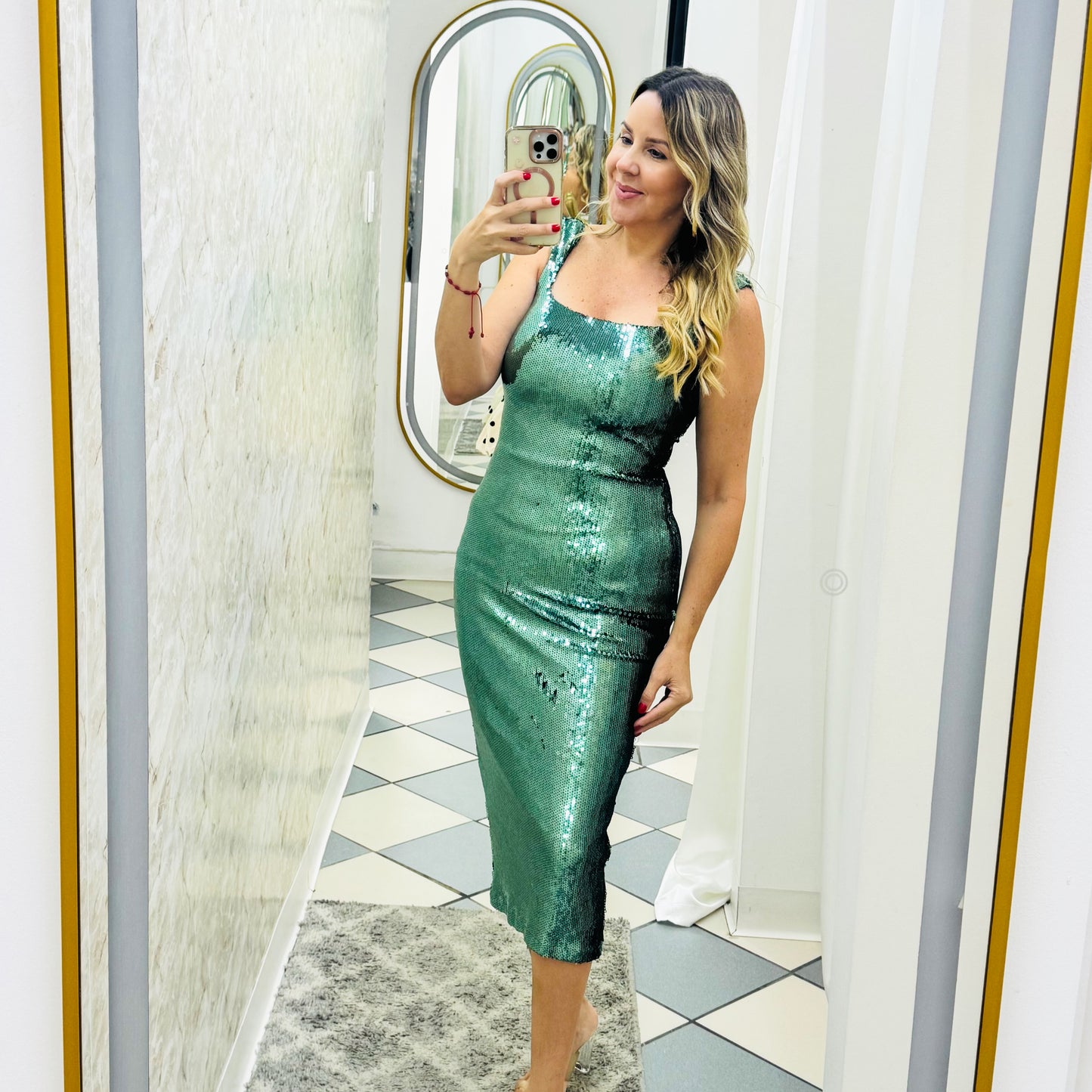 Sequin Midi Dress