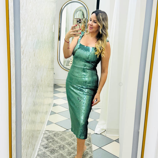 Sequin Midi Dress