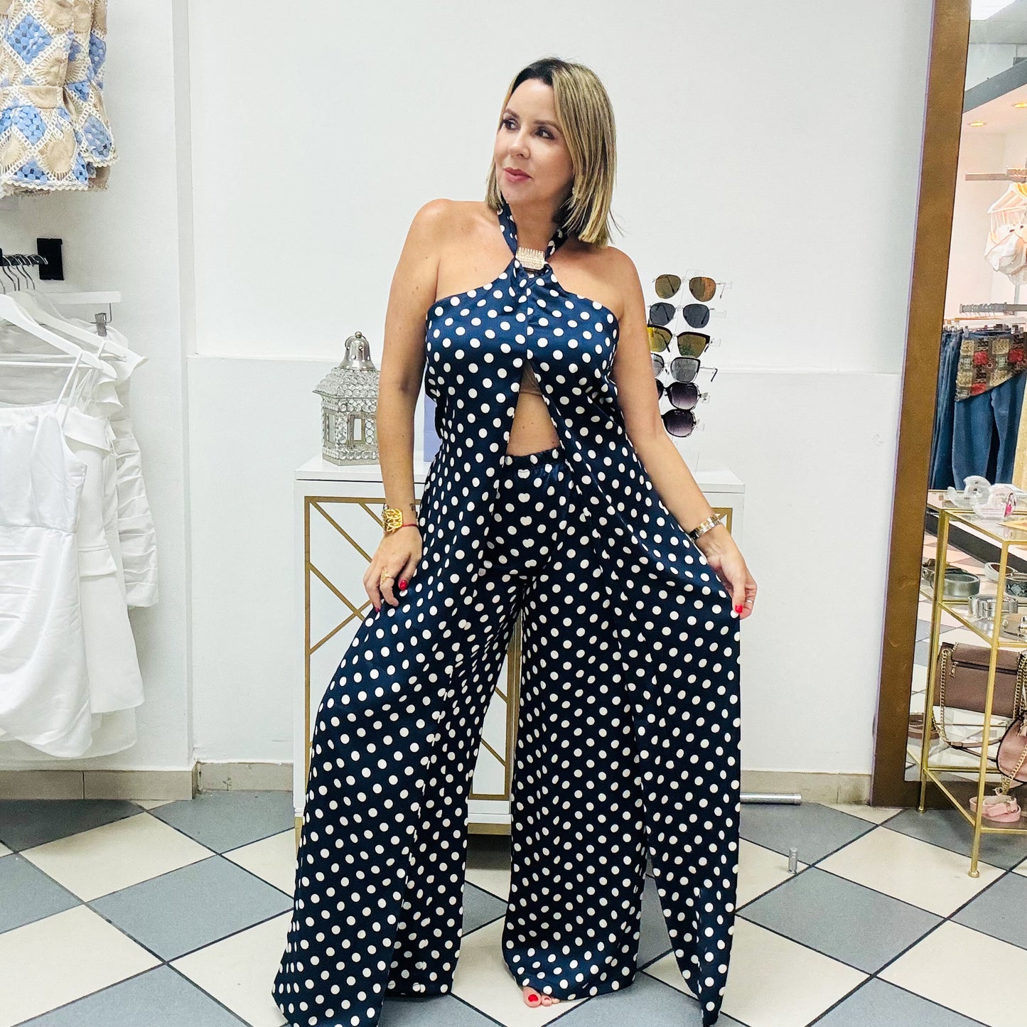 Polka Dots Blue Set