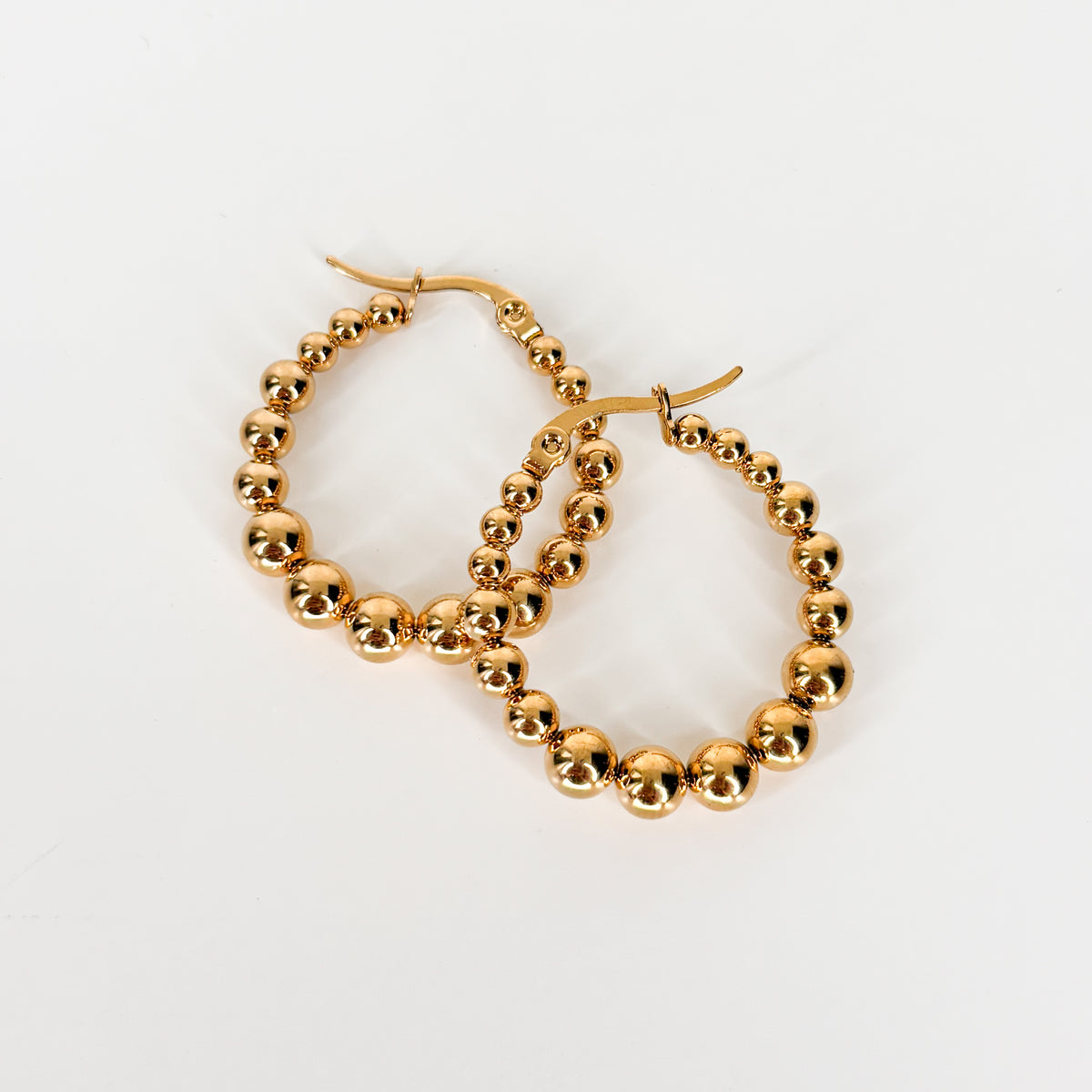 Beaded Hoops
