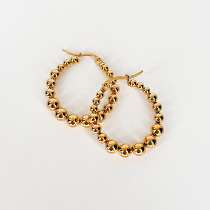 Beaded Hoops