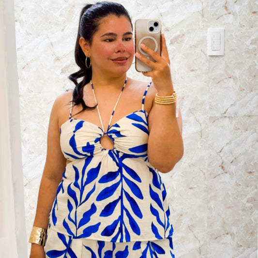 Blue Leaf Top