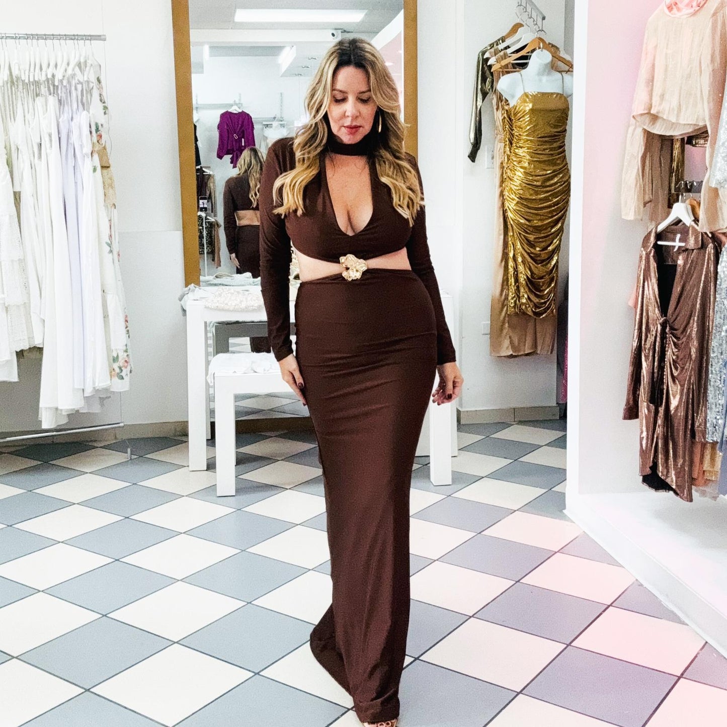 The Perfect Brown Dress