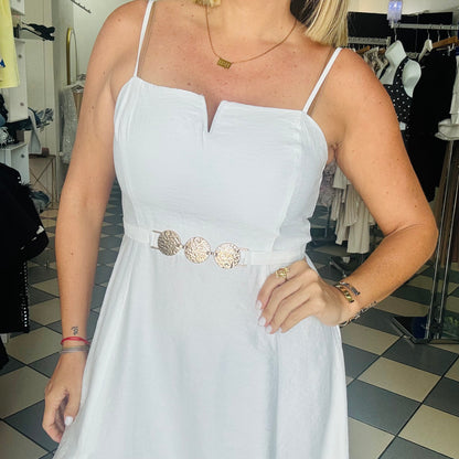 White Midi Dress