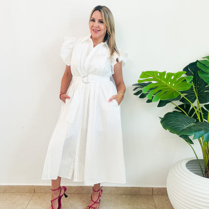 White Midi Dress