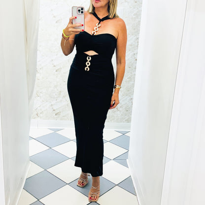 Chain Cut Out Dress