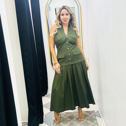 Olive Midi Dress