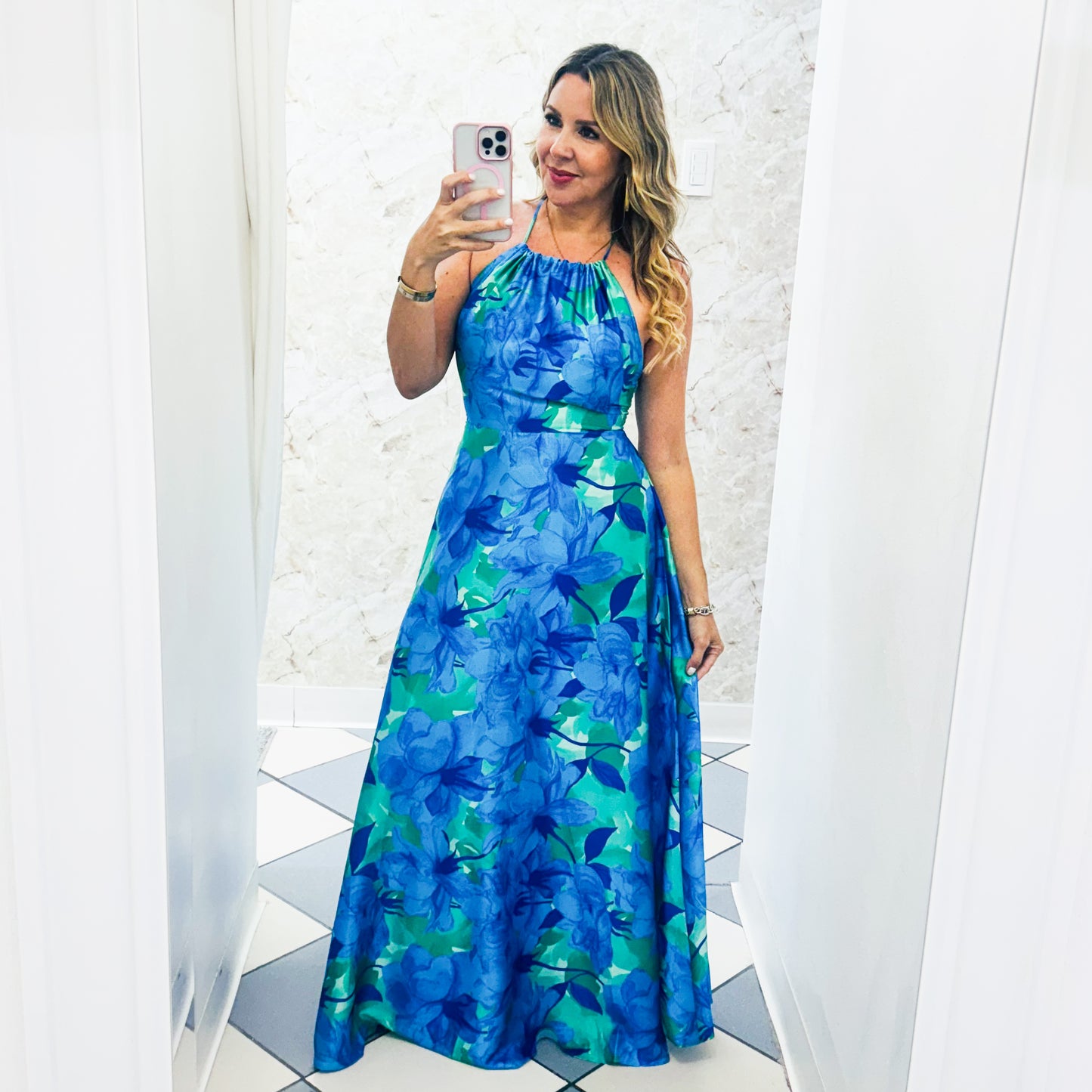 Blue Flowers Dress