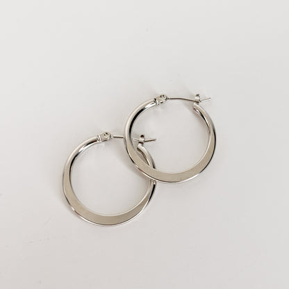 Everyday Silver Hoops