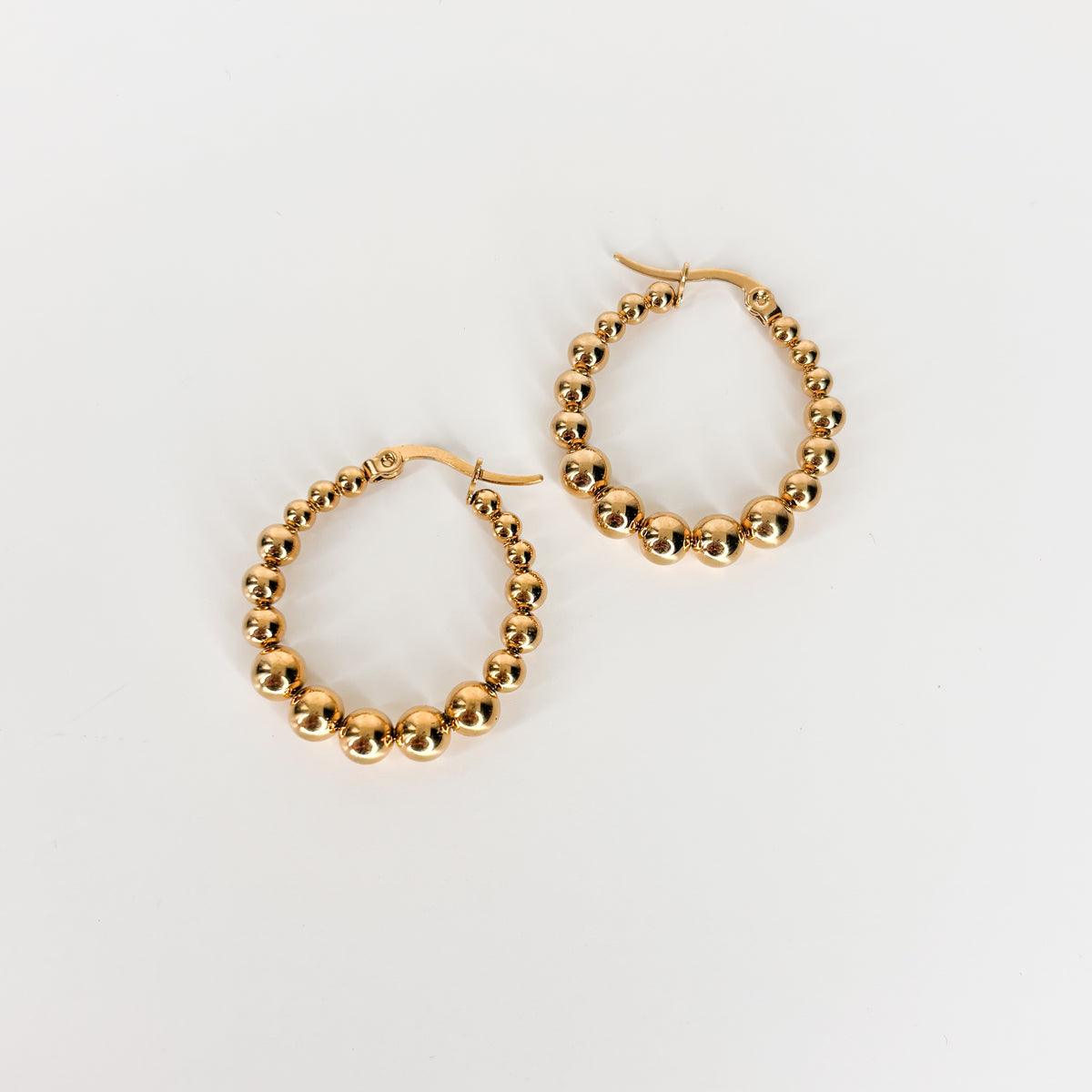 Beaded Hoops