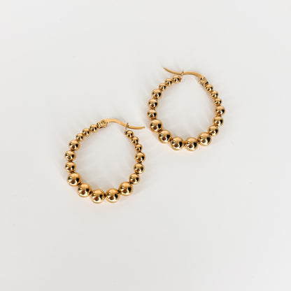 Beaded Hoops