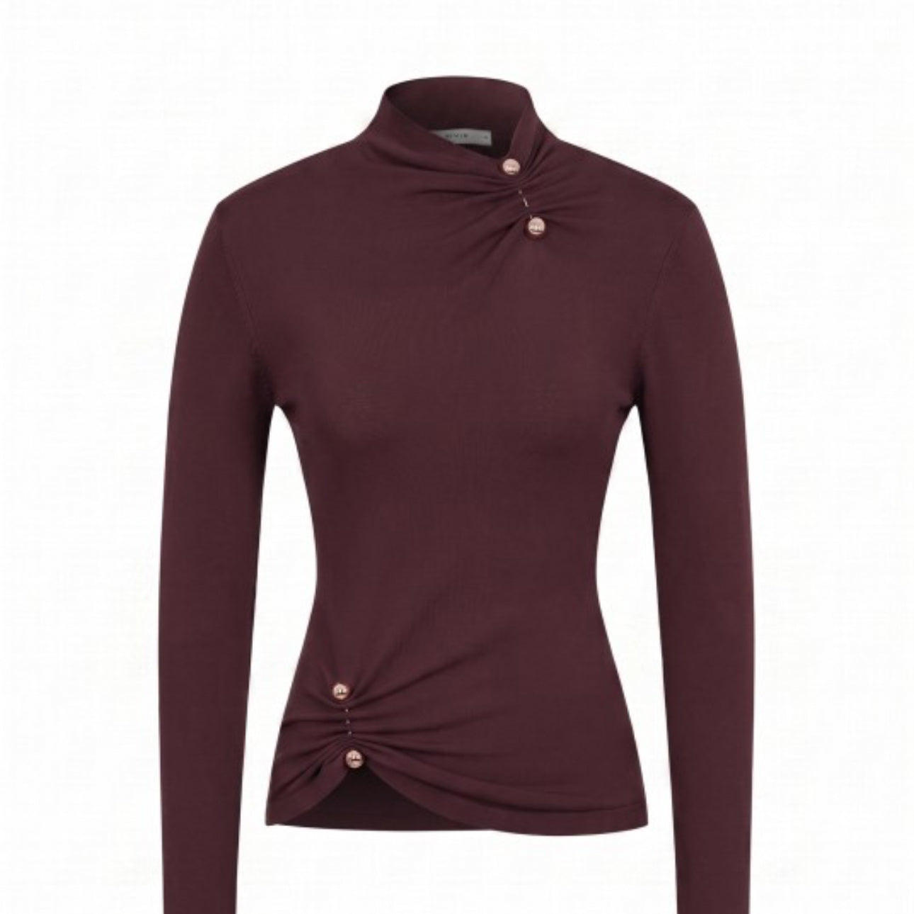 Mocha Ruched Top