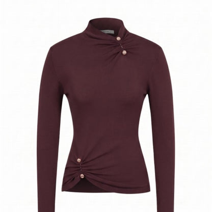 Mocha Ruched Top