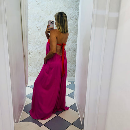 Pink Orange Jumpsuit