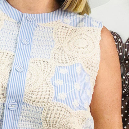 Crochet Stripes Top