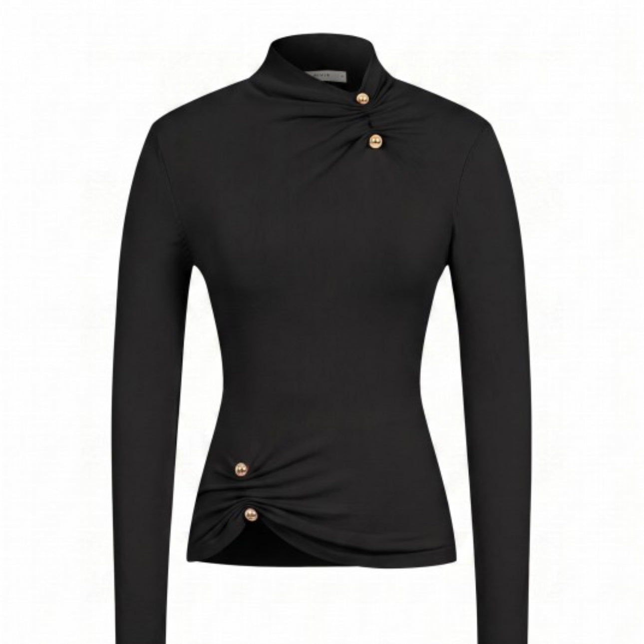 Noir Ruched Top