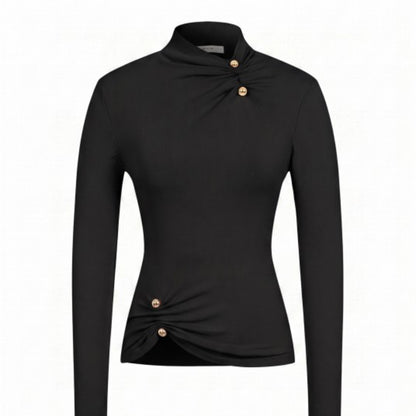 Noir Ruched Top