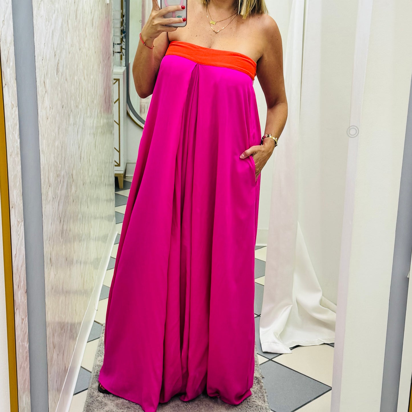 Pink Orange Jumpsuit