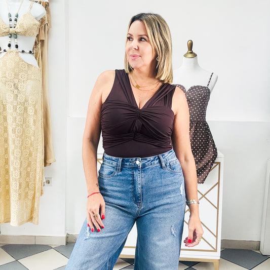 Brown Allure Top