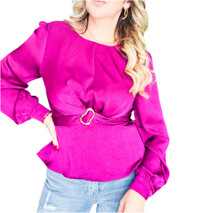 Magenta Blouse