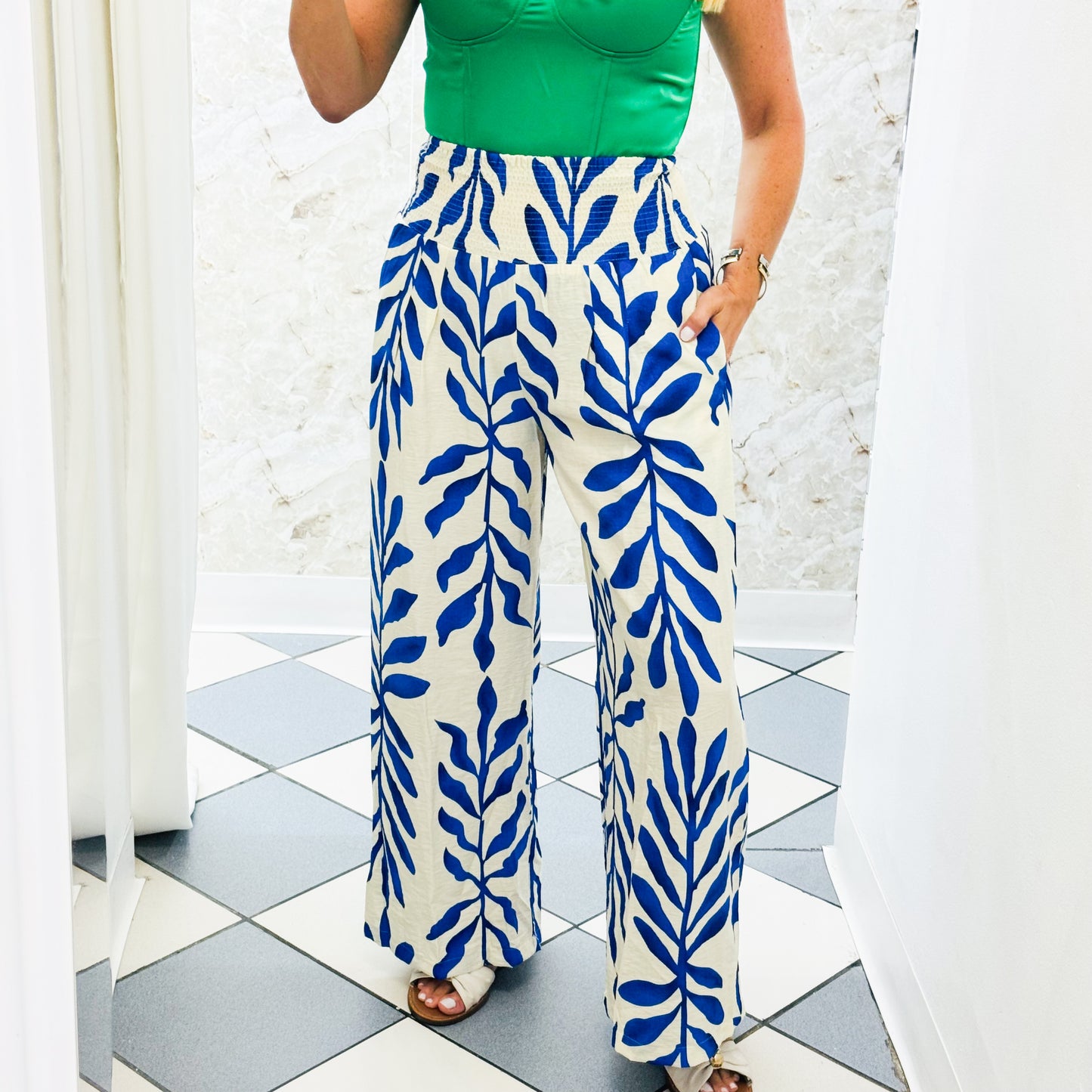 Blue Leaf Pant