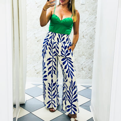 Blue Leaf Pant