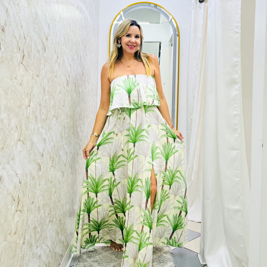 Palm Tree Maxi Dress