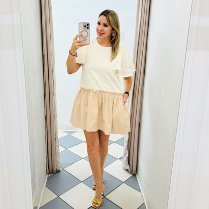 Anda beige dress