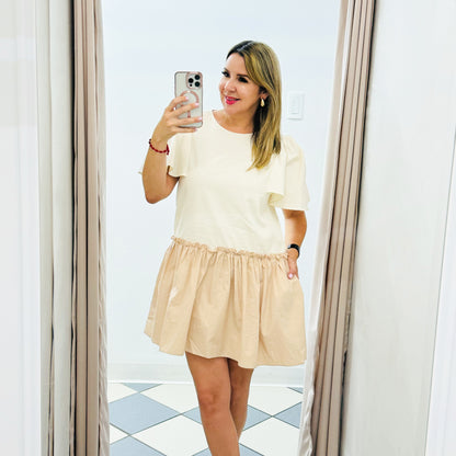 Anda beige dress