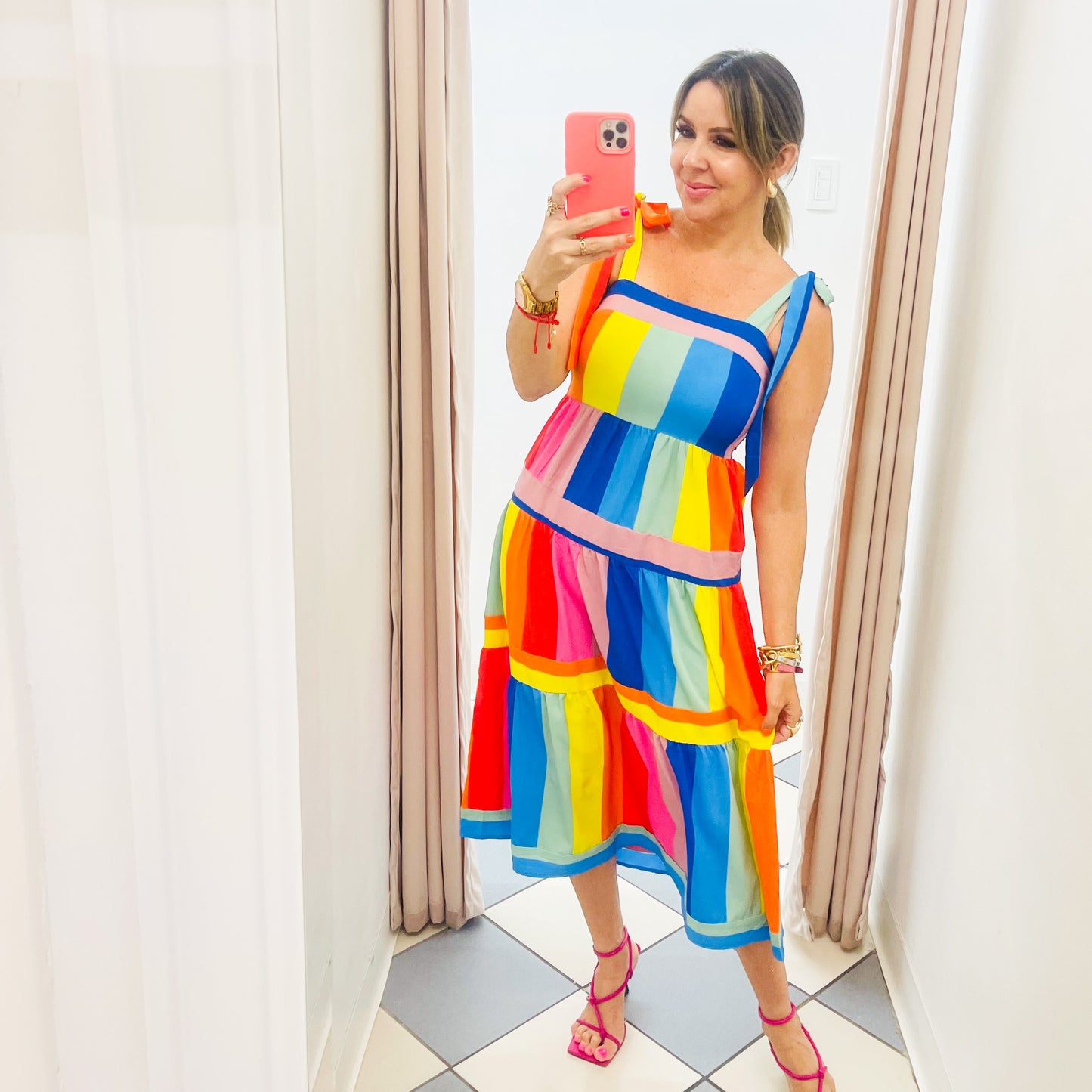 Rainbow Midi Dress