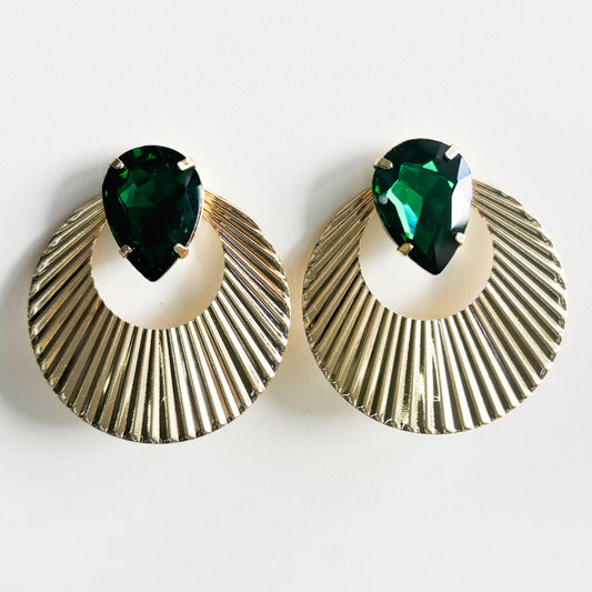 Green Gold Earrings